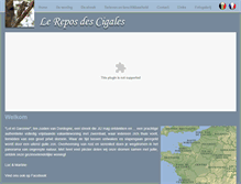 Tablet Screenshot of lereposdescigales.com
